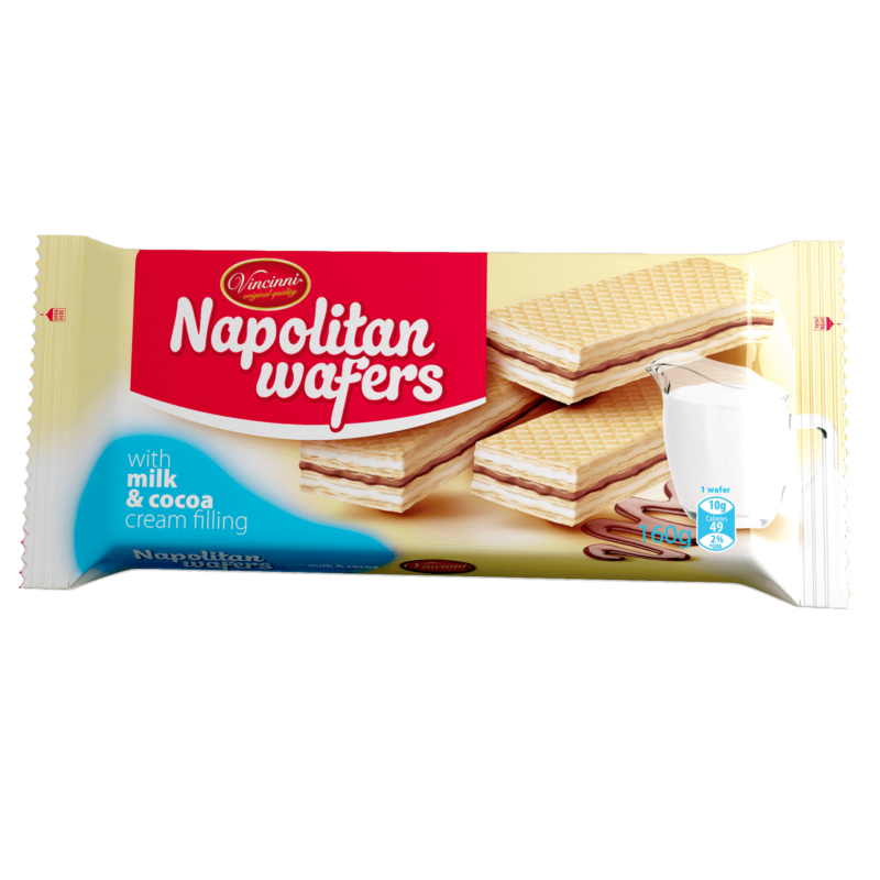 5310115009382 – Vincinni Napolitan wafers milk 160g