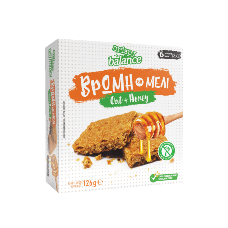 5202453041714-low – Crispy-Balance_OATbars_Oat & Honey 126g